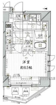 レガリス木場ステーションフロント 1002 間取り図