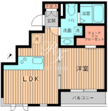 プロスペクト初台 201 間取り図