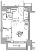 イプセ代々木 401 間取り図