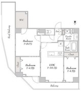 ルミーク大山 502 間取り図