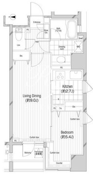 コンフォリア二番町 1201 間取り図