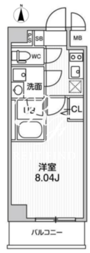 オルタナ西大島 602 間取り図