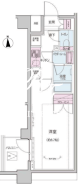 オルタナ神楽坂 2-313 間取り図