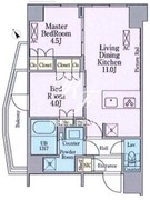 クレストコート渋谷笹塚 401 間取り図