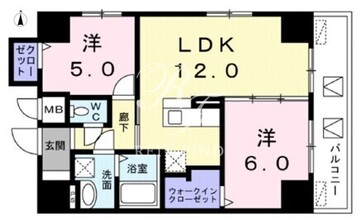 レジデンス桜樺 401 間取り図