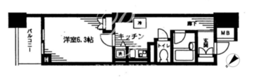 レジディア日本橋馬喰町 411 間取り図