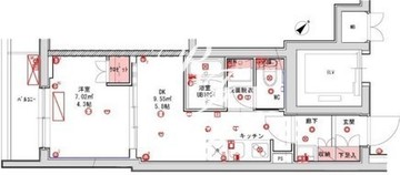 品川大井町レジデンス 502 間取り図