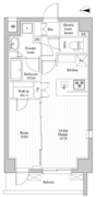 ハーモニーレジデンス高田馬場 201 間取り図
