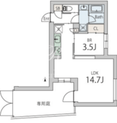 グランデュオ下北沢13 101 間取り図