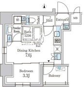 パークアクシス神田レジデンス 901 間取り図