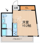 ダイキデュオ目黒 203 間取り図