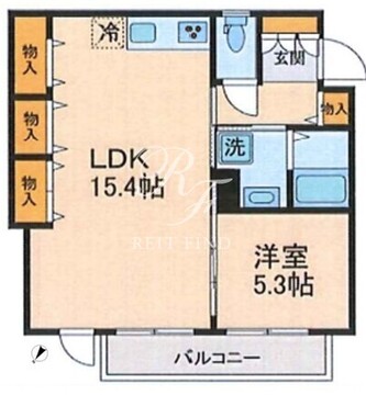 ダイキデュオ目黒 301 間取り図