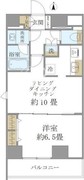 プレミアムキューブ上野 1101 間取り図