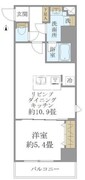 プレミアムキューブ上野 1002 間取り図