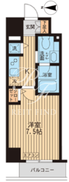 KDXレジデンス入谷 203 間取り図