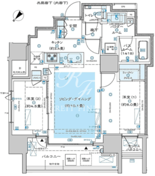 ディームス渋谷本町 301 間取り図