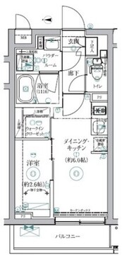 リルシア三軒茶屋 202 間取り図