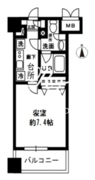レジディア四谷三丁目 508 間取り図