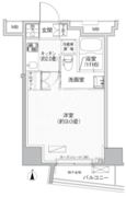コスモグランス南品川 208 間取り図