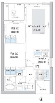 ガーデニエール砧ウエスト 917 間取り図