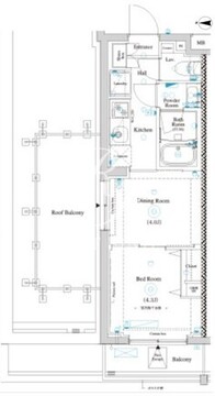 ラティエラ滝野川 505 間取り図