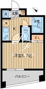 エスティメゾン千駄木 1402 間取り図