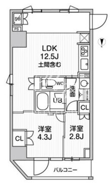 nido新御徒町 401 間取り図