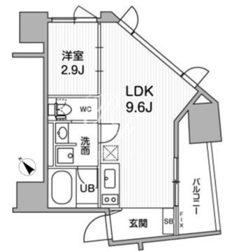 nido巣鴨 602 間取り図