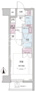 ザ・レジデンス神楽坂 1-402 間取り図