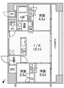 nido巣鴨 1304 間取り図