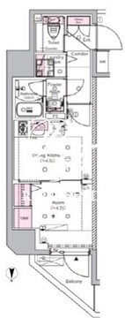 シーフォルム住吉2 604 間取り図