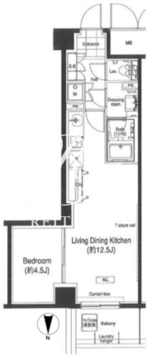 グランハイツ高田馬場 308 間取り図