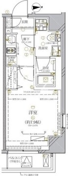 ディアレイシャス本所蔵前 201 間取り図