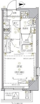 ディアレイシャス本所蔵前 301 間取り図