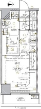 ディアレイシャス本所蔵前 202 間取り図