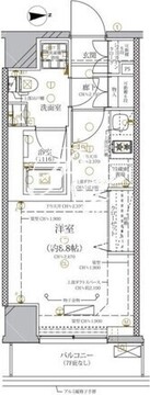 ディアレイシャス本所蔵前 302 間取り図