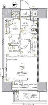 ディアレイシャス本所蔵前 403 間取り図