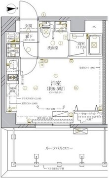 ディアレイシャス本所蔵前 802 間取り図