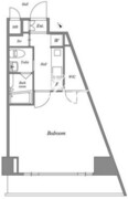 ルクレ西新宿 1203 間取り図 ?>