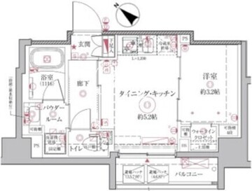 クレイシアIDZ王子アーバンヒルズ 402 間取り図