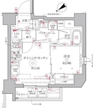 クレイシアIDZ王子アーバンヒルズ 303 間取り図