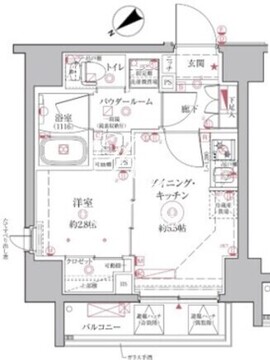 クレイシアIDZ王子アーバンヒルズ 404 間取り図