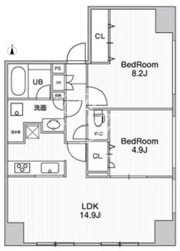 アーバンフラッツ池袋プレミアム 2601 間取り図