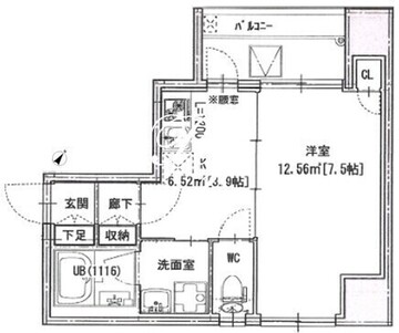 NS22日本橋浜町 503 間取り図