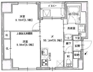 NS22日本橋浜町 301 間取り図