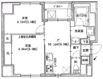 NS22日本橋浜町 801 間取り図