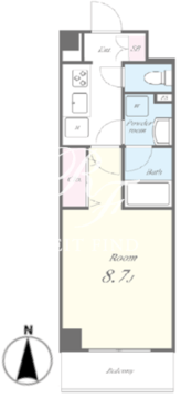 グランポート 802 間取り図