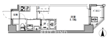 ラドゥセール蒲田 601 間取り図