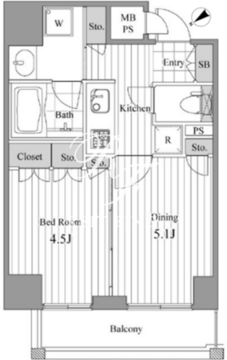 NCRe新宿中央公園 604 間取り図