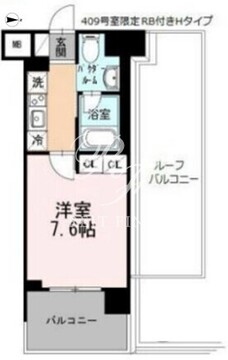 カスタリア大森3 409 間取り図